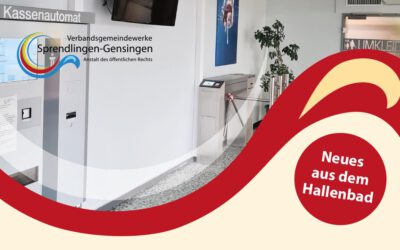 Wassertemperatur im Hallenbad Gensingen wird an den Warmbadetagen ab 01.12.2022 gesenkt / NEU: Automatisierter Zugang zum Hallenbad